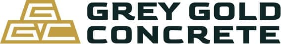 Grey Gold Concrete logo.