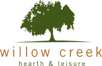 Willow Creek logo with green will tree and gold and black text.