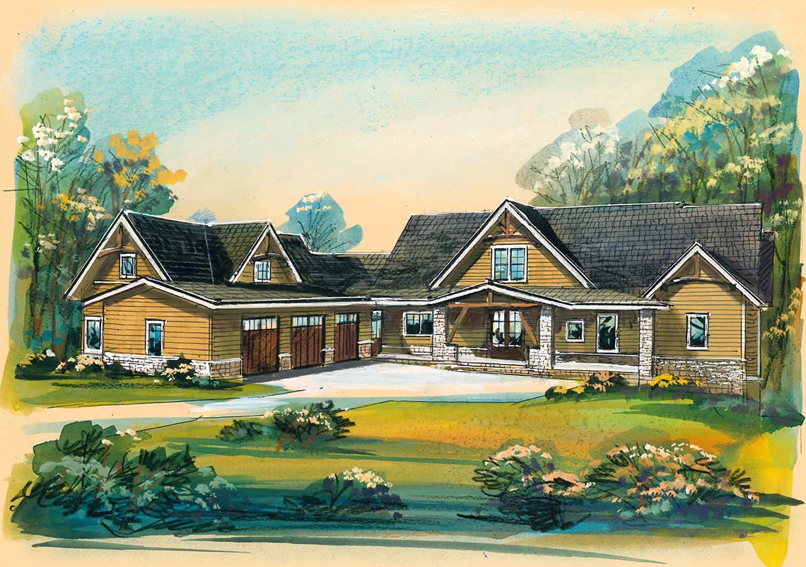 2023 WNC Parade of Homes Home 33; Craftsman style home; WNC Mountains; Open Concept