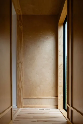 Haith home wood paneling detail