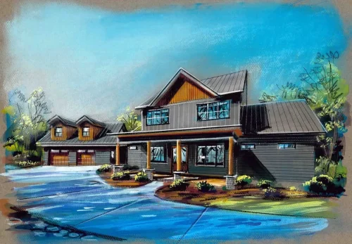 Modern Heritage home Rendering