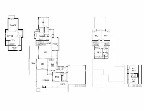 Arcadian Adobe showcase home floor plan.