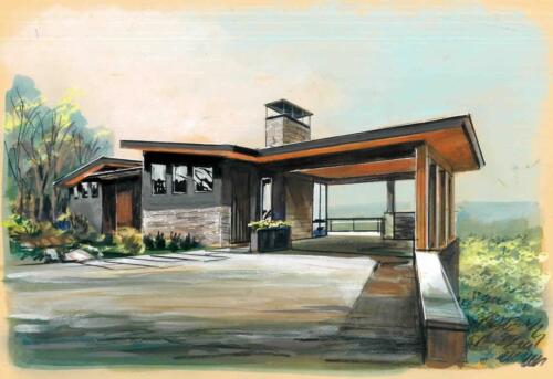 Art House watercolor.