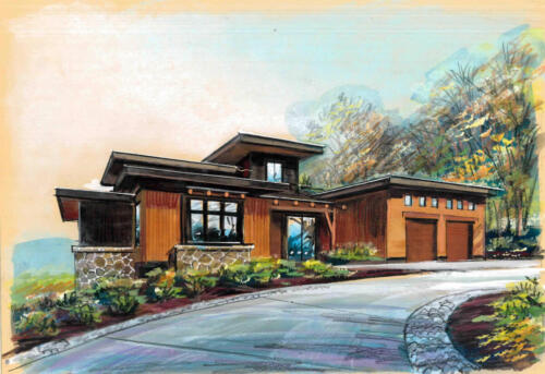 Brown modern house Casa Bonita.