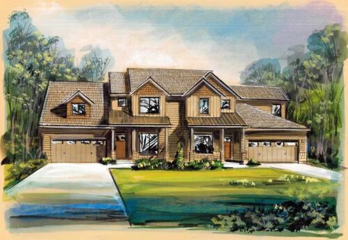 Chimney Crossing at Champion Hills watercolor.