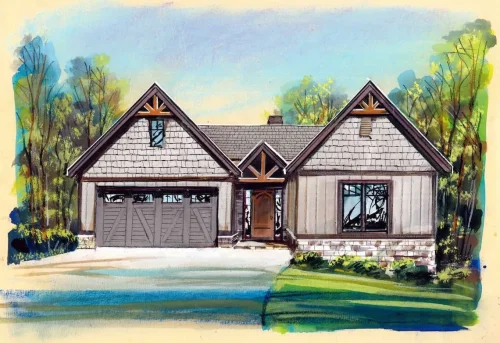 Brights Mountain Cottage rendering