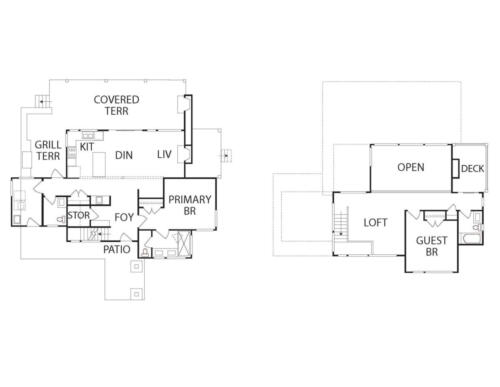 Flat Top Mountain floor plans.