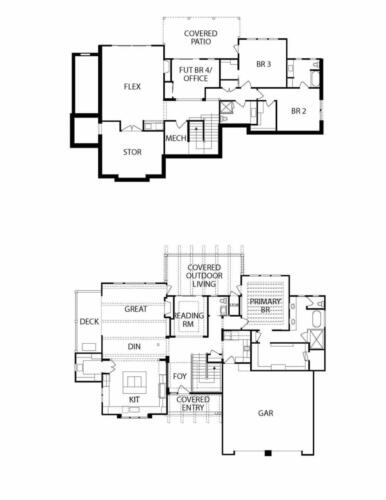 Floor plan for Casa Bonita.