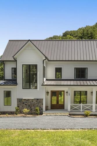 Piney Branch Farmhouse exterior front.