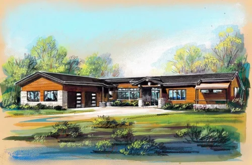 Biltmore Forest home rendering