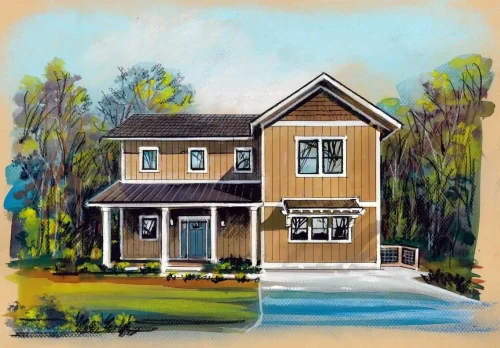 Wanoca Cottages home rendering