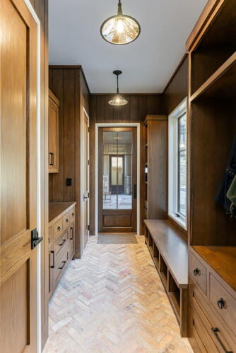 Secluded Sanctuary mudroom.