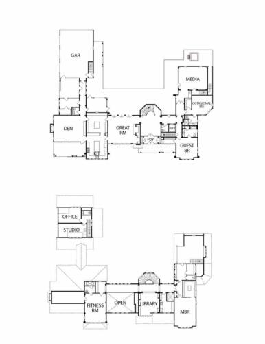 The Phoenix showcase home floor plans.
